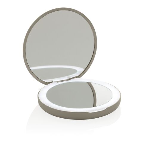 Miroir de maquillage à LED en plastique recyclé RCS Lumora beige | sans marquage | non disponible | non disponible