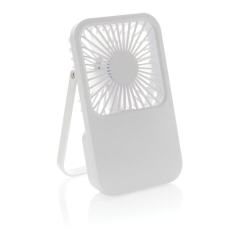 Ventilateur de bureau en plastique recyclé RCS Aervina blanc | sans marquage | non disponible | non disponible