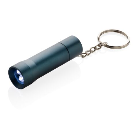 Porte-clés torche en aluminium recyclé RCS Flash bleu | sans marquage | non disponible | non disponible