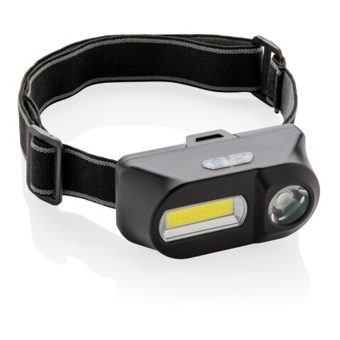 Lampe frontale avec LED et COB noir | sans marquage | non disponible | non disponible