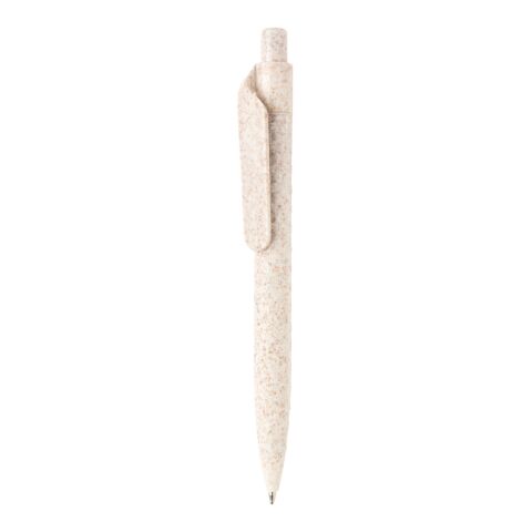 Stylo en fibre de paille blanc | sans marquage | non disponible | non disponible