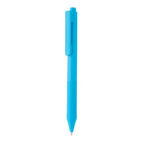 Stylo X9 avec grip silicone bleu | sans marquage | non disponible | non disponible