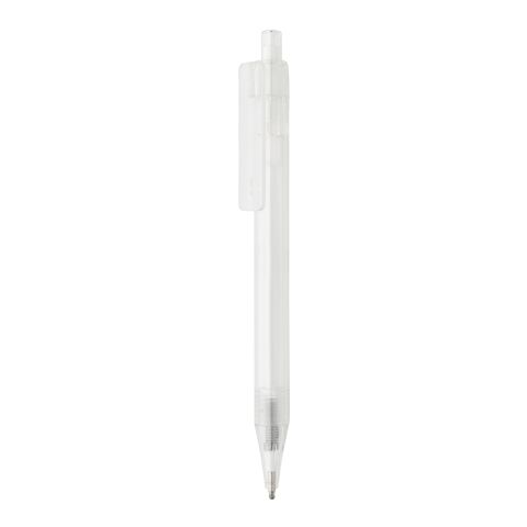 Stylo transparent X8 en rPET GRS blanc | sans marquage | non disponible | non disponible