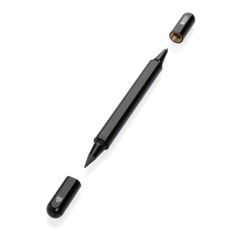 Stylo à double pointe en aluminium RCS Swiss Peak Storm noir | sans marquage | non disponible | non disponible