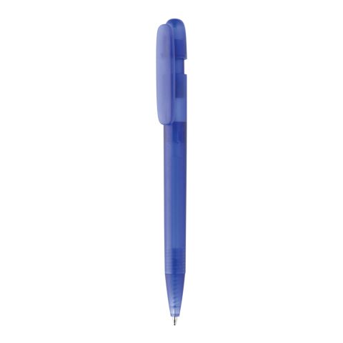 Stylo transparent en ABS recyclé et certifié GRS Devin bleu | sans marquage | non disponible | non disponible
