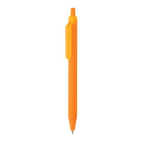 Stylo avec finition gomme en ABS recyclé certifié GRS Tide orange | sans marquage | non disponible | non disponible