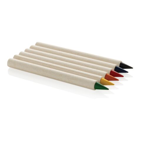 Set de 6 crayons de couleur GRS Infinity Micki blanc | sans marquage