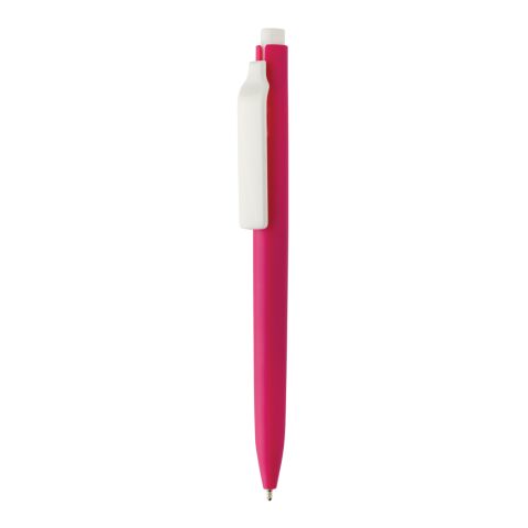 Stylo avec encre ultra glissante en ABS recyclé GRS Vibe rose-blanc | sans marquage | non disponible | non disponible
