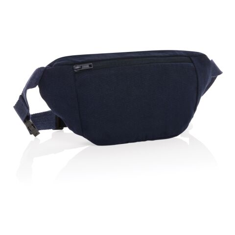 Sac banane en toile recyclé et non teintée Impact AWARE™ bleu marine | sans marquage | non disponible | non disponible