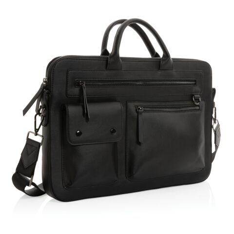 Sacoche ordinateur 14&#039;&#039; Swiss Peak en PU recyclé GRS noir | sans marquage | non disponible | non disponible