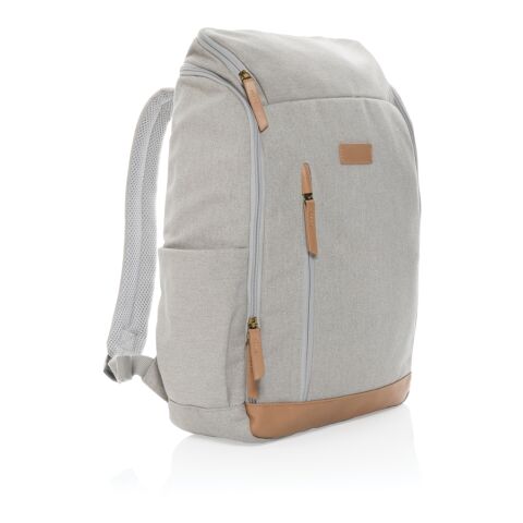 Sac à dos ordinateur Impact AWARE™ en toile 16oz recyclé gris | sans marquage | non disponible | non disponible | non disponible
