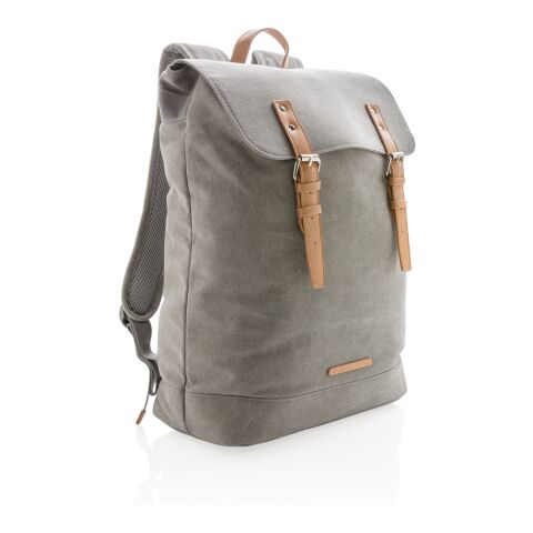 Sac à dos ordinateur en toile gris | sans marquage | non disponible | non disponible | non disponible