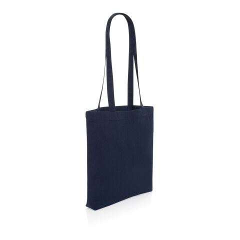 Sac shopping type Tote bag Impact en coton recyclé AWARE™ bleu marine | sans marquage | non disponible | non disponible | non disponible