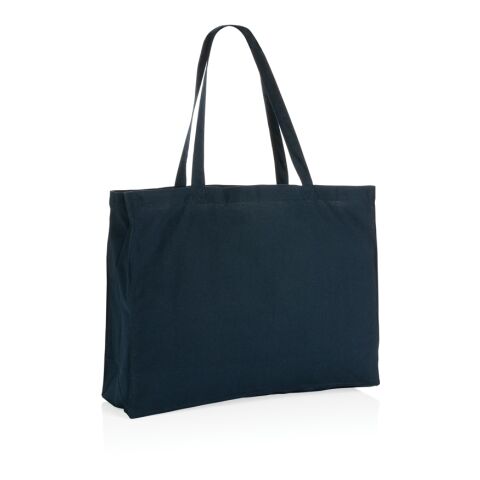 Sac shopping en coton recyclé 145 gr Impact AWARE™ bleu marine | sans marquage | non disponible | non disponible | non disponible