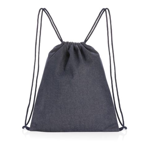 Sac à dos à cordon en denim recyclé Impact AWARE™ bleu | sans marquage | non disponible | non disponible | non disponible