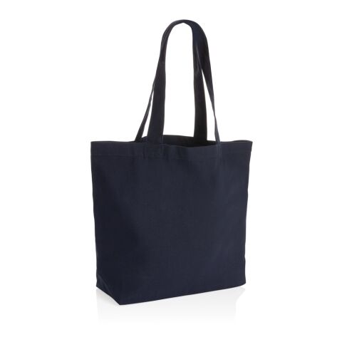 Sac shopping en toile 240g/m² recyclée non teinté Aware™ bleu marine | sans marquage | non disponible | non disponible | non disponible