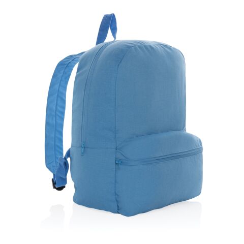 Sac à dos en toile recyclé 285 g/m² Impact Aware™ Bleu Tranquille | sans marquage | non disponible | non disponible | non disponible