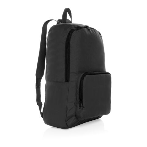 Sac à dos classique pliable en rPET AWARE™ Dillon noir | sans marquage | non disponible | non disponible | non disponible