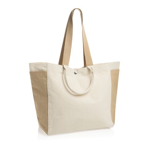 Sac shopping en toile recyclée 400 g/m² BEAU AWARE™ blanc