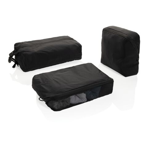 Lot de cubes de rangement en nylon recyclé RCS KENTO URBAN noir