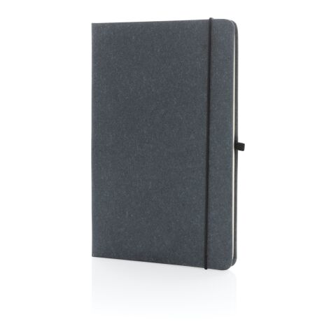 Carnet A5 à couverture rigide en cuir recyclé gris | sans marquage | non disponible | non disponible