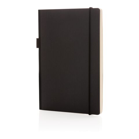 Carnet A5 à couverture rigide FSC® et pochette noir | sans marquage | non disponible | non disponible