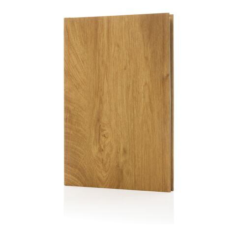 Cahier A5 imprimé bois Kavana marron | sans marquage | non disponible | non disponible
