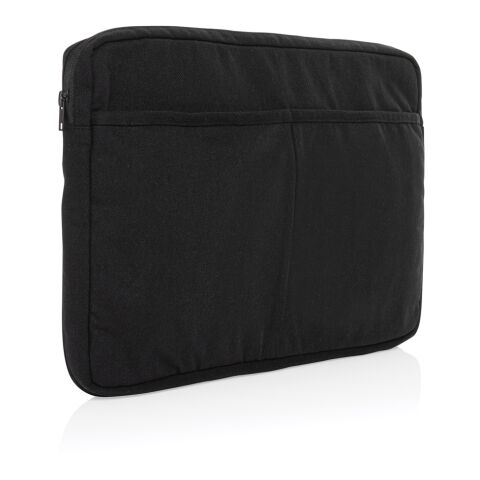 Pochette ordinateur 15,6'' en coton recyclé AWARE™ Laluka noir | sans marquage | non disponible | non disponible | non disponible