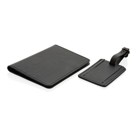 Set de voyage en PU recyclé GRS Swiss Peak noir | sans marquage | non disponible | non disponible