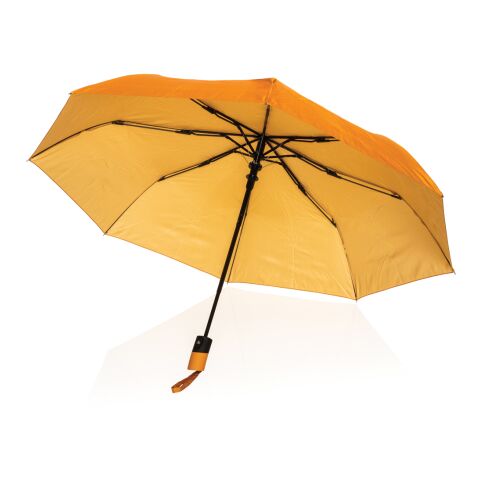 Mini parapluie 21" à ouverture automatique Impact AWARE™ Cadran Solaire Orange | sans marquage | non disponible | non disponible
