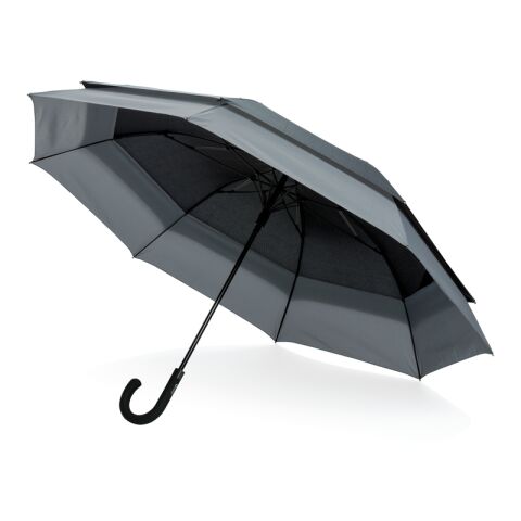 Parapluie extensible de 23 à 27 pouces Swiss Peak AWARE™ noir-gris | sans marquage | non disponible | non disponible