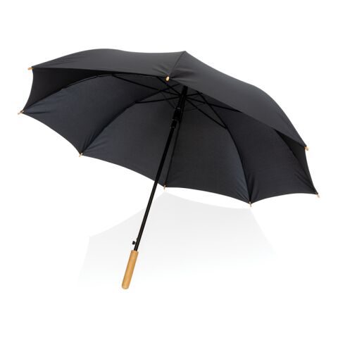 Parapluie 27" en rPET et bambou ouverture auto Impact AWARE™ noir | sans marquage | non disponible | non disponible