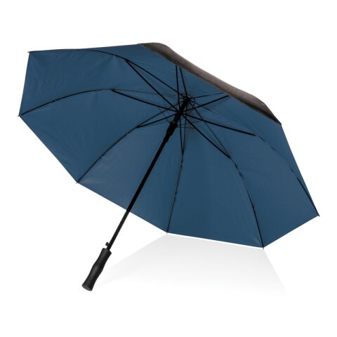 Parapluie 27&quot; rPET bi couleur ouverture auto Impact AWARE™ bleu | sans marquage | non disponible | non disponible