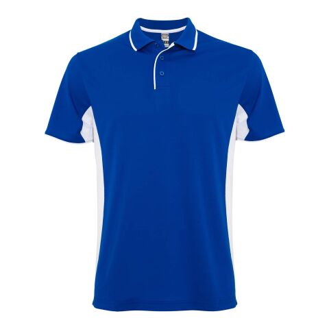 Polo de sport Montmelo à manches courtes unisexe Standard | Bleu royal-Blanc | 3XL | sans marquage | non disponible | non disponible | non disponible