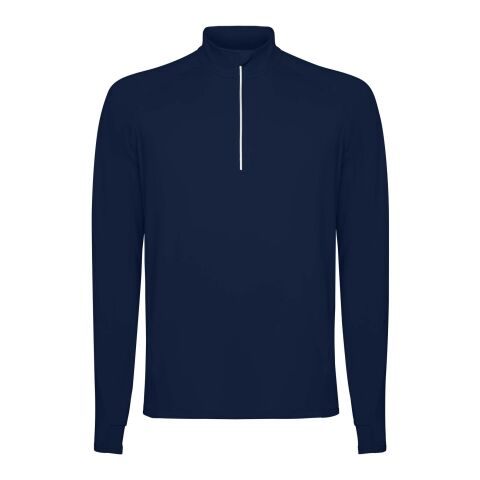 Sweatshirt Estambul à manches longues et col demi-zip pour homme Standard | Navy Blue | roly-L | sans marquage | non disponible | non disponible | non disponible