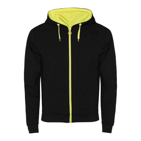 Veste de survêtement Fuji unisexe Standard | Noir-Fluor Yellow | roly- | sans marquage | non disponible | non disponible | non disponible