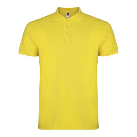 Polo Star à manches courtes pour homme Standard | Jaune | M | sans marquage | non disponible | non disponible | non disponible