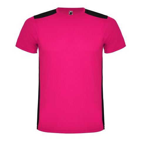 T-shirt de sport Detroit à manches courtes unisexe Standard | Fuchsia-Noir | roly-M | sans marquage | non disponible | non disponible | non disponible