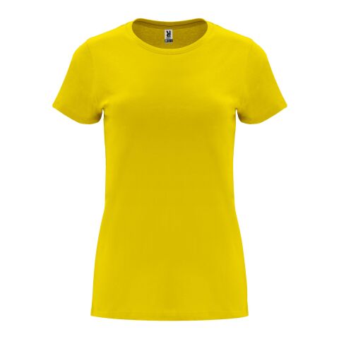 T-shirt Capri à manches courtes pour femme Standard | Jaune | M | sans marquage | non disponible | non disponible | non disponible
