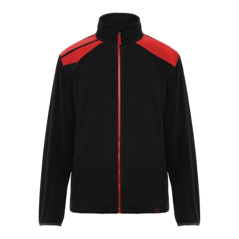 Veste unisexe en micropolaire Terrano Standard | Noir-Rouge | M | sans marquage | non disponible | non disponible