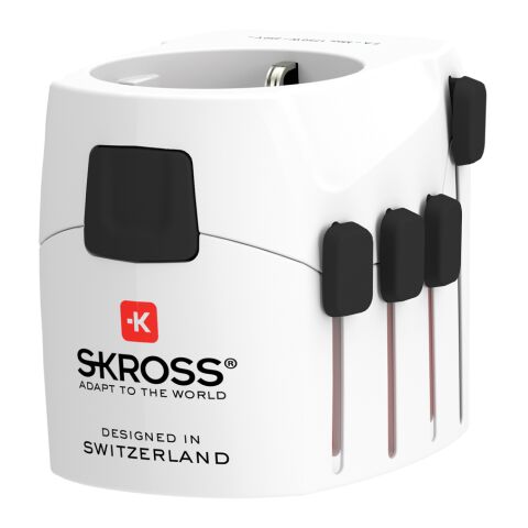 SKROSS Adaptateur de Voyage universel 3-Pôles Pro blanc | sans marquage | non disponible | non disponible