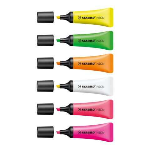 STABILO NEON surligneur Etui zippé de 4 sans marquage