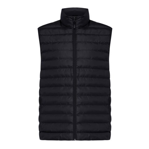 Bodywarmer homme en polyester recyclé Iqoniq Meru noir | 5XL | sans marquage | non disponible | non disponible | non disponible