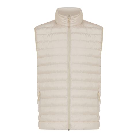 Bodywarmer homme en polyester recyclé Iqoniq Meru beige | L | sans marquage | non disponible | non disponible | non disponible