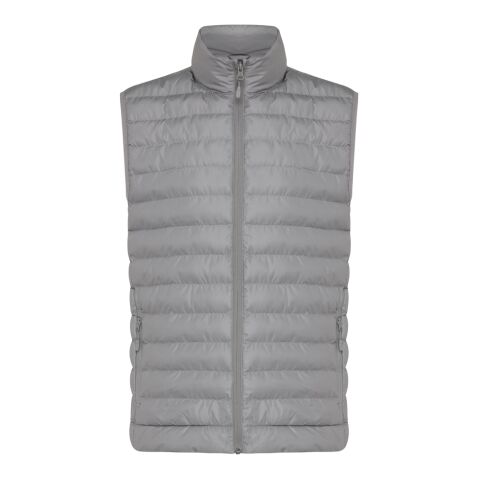 Bodywarmer homme en polyester recyclé Iqoniq Meru gris argent | M | sans marquage | non disponible | non disponible | non disponible