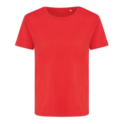 T-shirt pour femmes en coton recyclé Iqoniq Yala Rouge Somptueux | S | sans marquage | non disponible | non disponible | non disponible