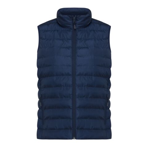 Bodywarmer femme en polyester recyclé Iqoniq Meru bleu marine | XL | sans marquage | non disponible | non disponible | non disponible
