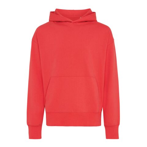 Sweat à capuche en coton recyclé Iqoniq Yoho Rouge Somptueux | XL | sans marquage | non disponible | non disponible | non disponible