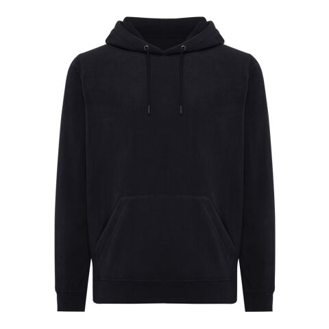 Polaire à capuche en polyester recyclé Iqoniq Trivor noir | 5XL | sans marquage | non disponible | non disponible | non disponible