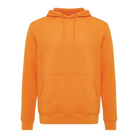 Sweater à capuche léger en coton recyclé Iqoniq Rila orange | XL | sans marquage | non disponible | non disponible | non disponible